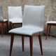 Lot de 4 chaises en simili cuir des années 1950