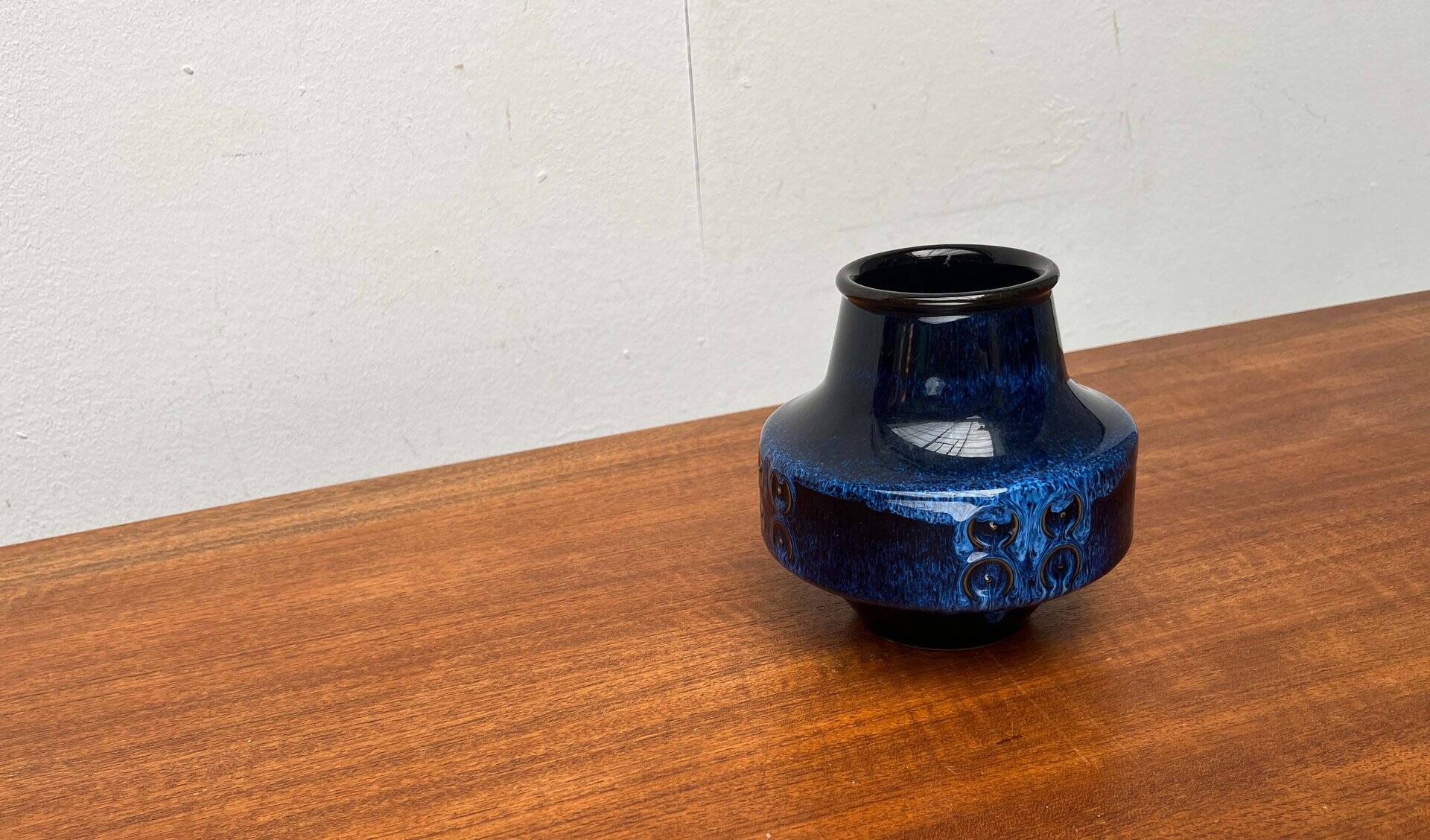 Vintage Japanese workshop pottery vase from Tokoname, 1970s.