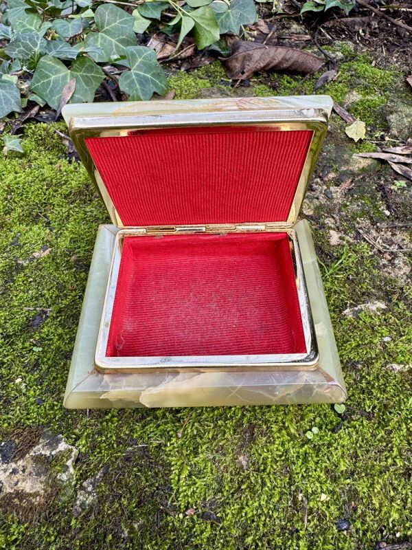Vide poche boite en onyx années 60 Italie vintage