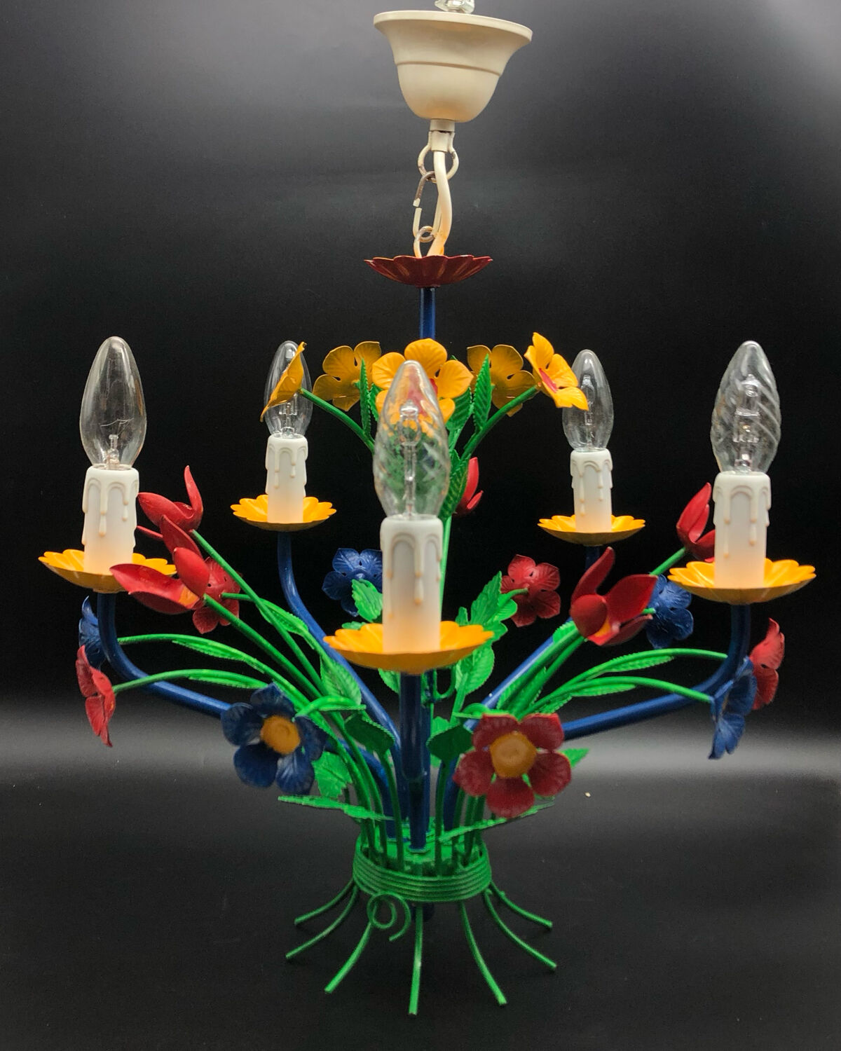Vintage floral chandelier