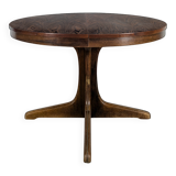 Round teak table with extension