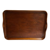 Mahogany serving tray with detached handles,  style Napoléon III