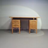 Large oak architect desk / table 1940's
