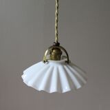Vintage pendant lamp in opaline