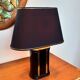 Vintage black & gold ceramic table lamp