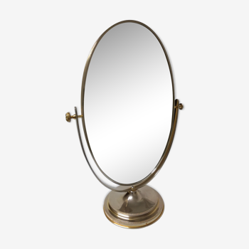 Miroir ovale psyché de table  39x58cm