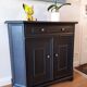 Buffet 2 portes "noir acier"