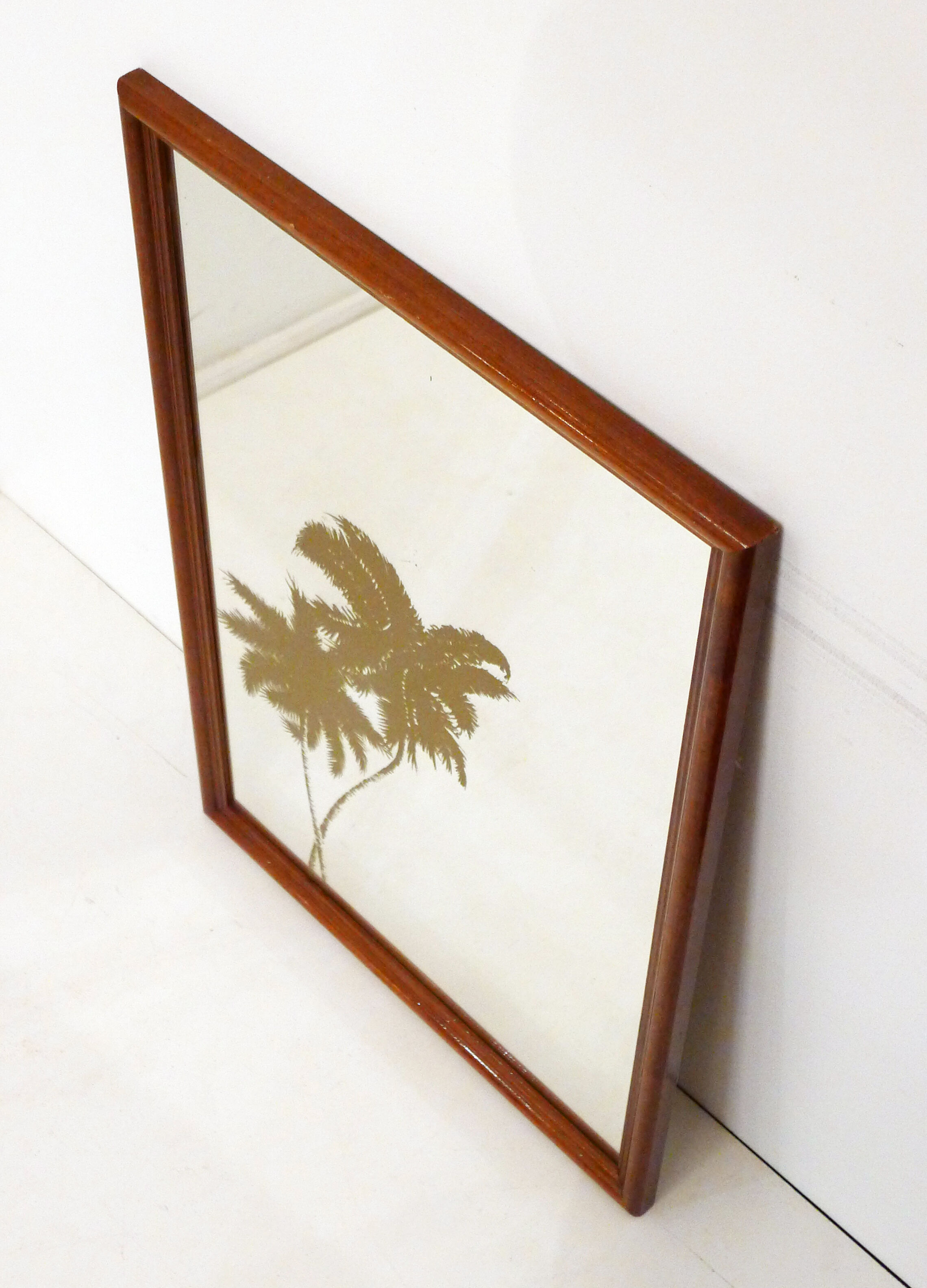 Wall mirror décor golden coconuts