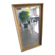 Large old mirror in wood and gilded stucco