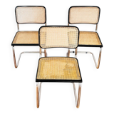 3 chaises Cesca Marcel Breuer B32
