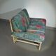 Large bamboo / rattan love seat 80's