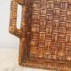 Woven rattan tray