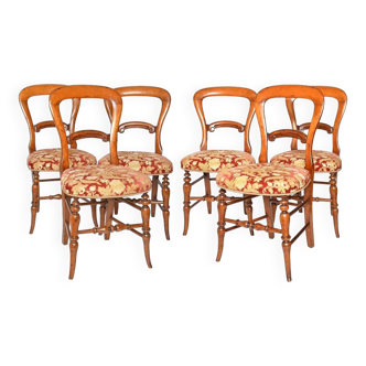 Set of 6 Louis Philippe period chairs