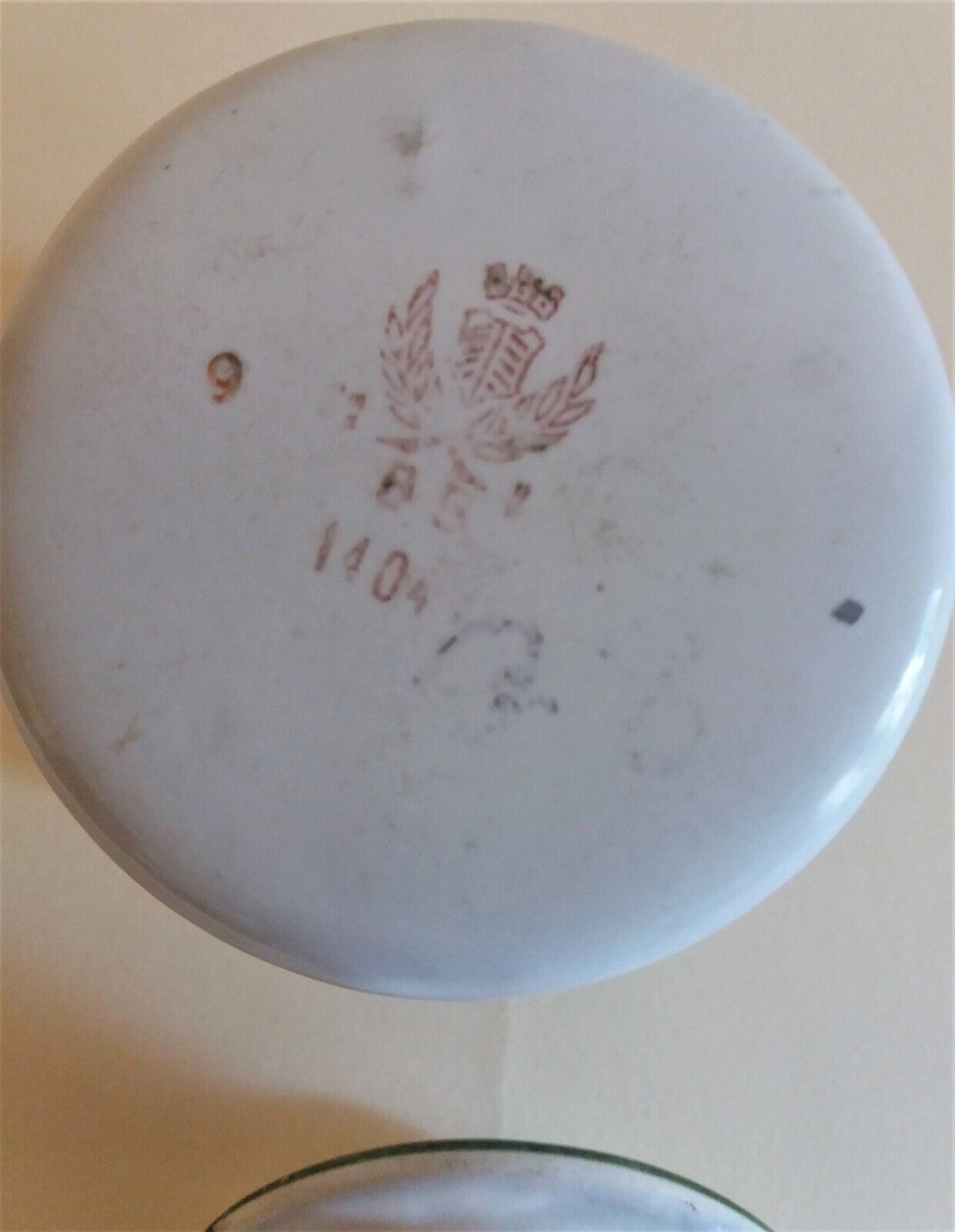 BB enameled sheet spice box pot with blueberry frieze chicory