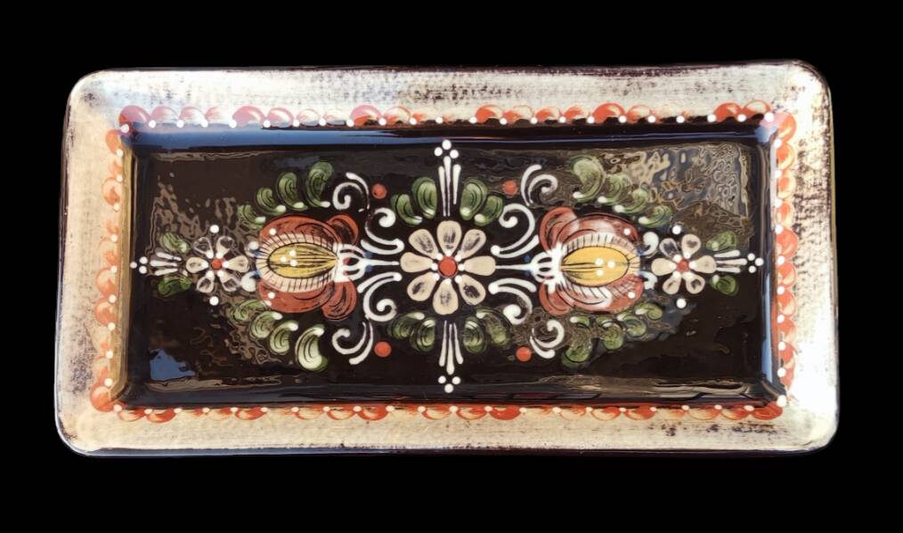 Antique decorative plate Handarbeit Kohler Biel