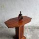 Interbellum side table with pronounced wood grain