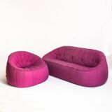 Three-seater sofa and armchair model "Ottoman" by Noé Duchaufour-Lawrance for Cinna / Ligne Roset