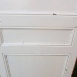 Communication door H220xW80.5cm, old panelled with moulding.