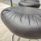 Set of 6 leather Cobra chairs by Giotto Stoppino, 1975