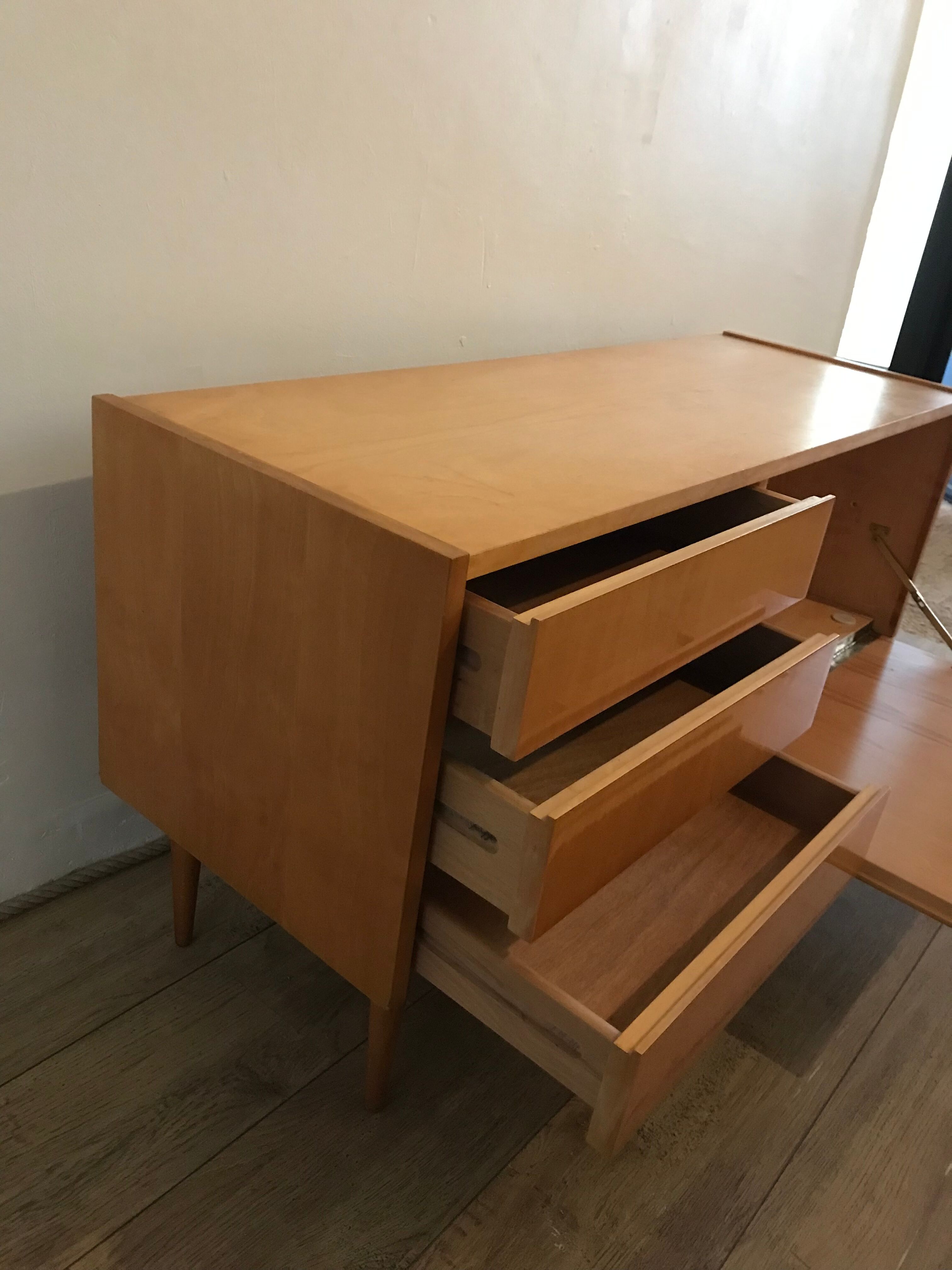 Vintage low row storage cabinet 1960-80's
