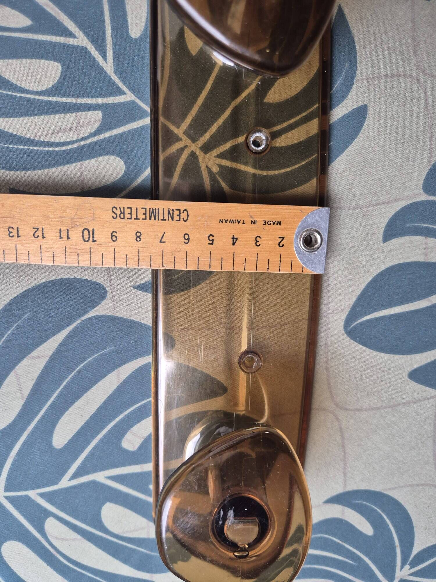 vintage translucent brown coat rack