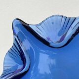 Blue glass star dish