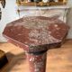Pair of red scagliola columns, late 19th century.