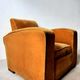 Art Deco arm in mustard coloured velvet 1930/1940