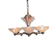 Ezan Art Deco 6-light chandelier