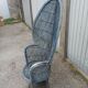 Armchair Emmanuelle wicker vintage rattan