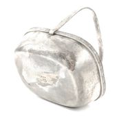 Art Deco nut basket, silver-plated metal, Norblin, Poland, 1930s