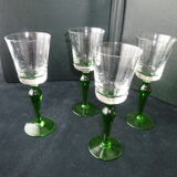 Set of 4 glasses on foot 75 ml for shot