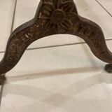 Antique cast iron and marble bistro table