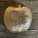 6 Antique Moulded Glass Bowls Pink Amber Apple Shape Vintage #D515