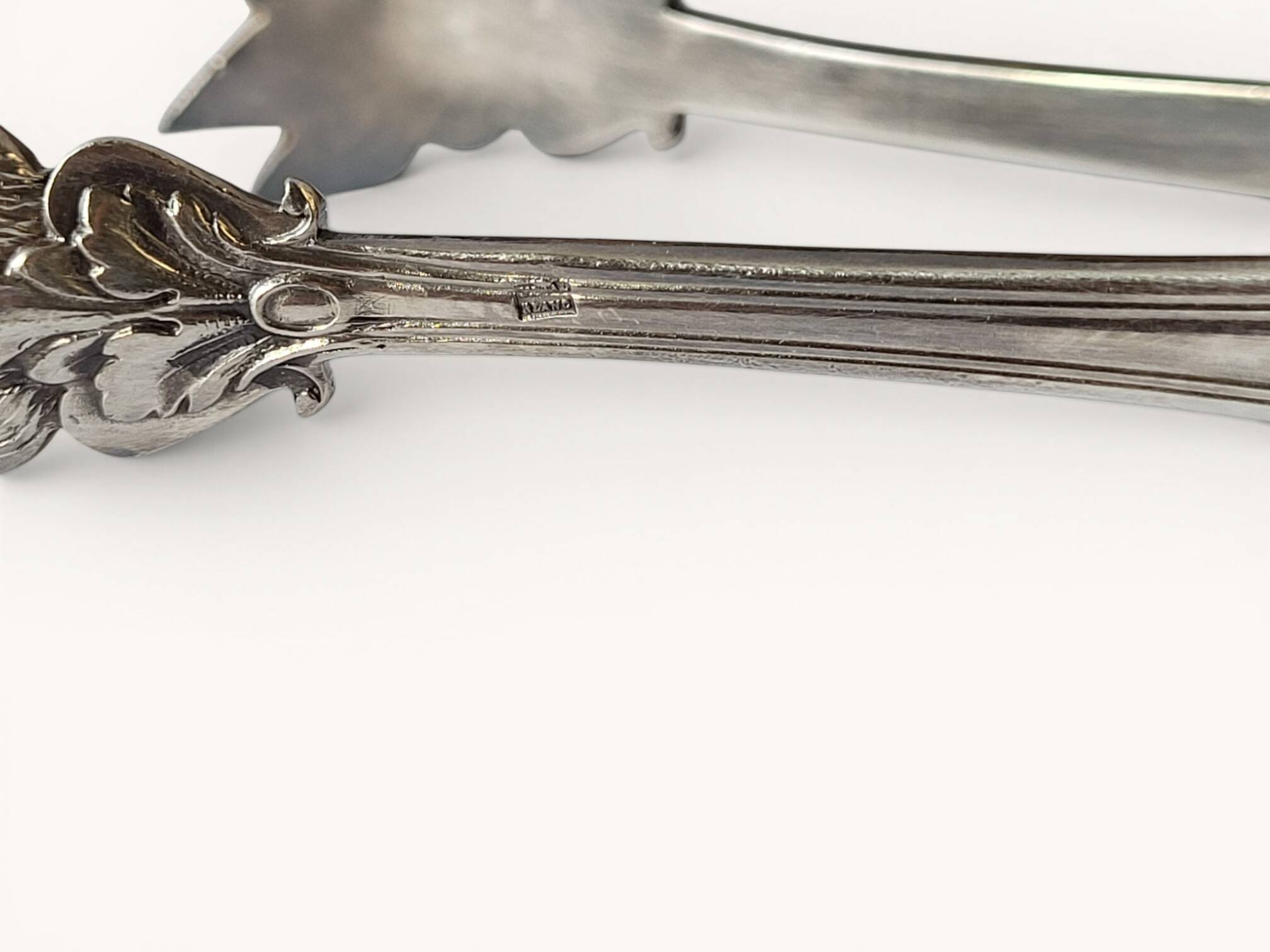 Silver-plated sugar tongs