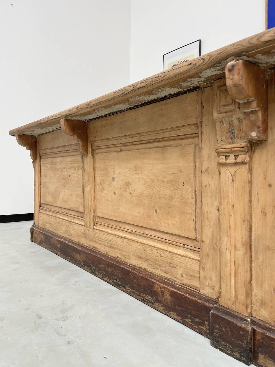 XXL oak and pine counter 350cm