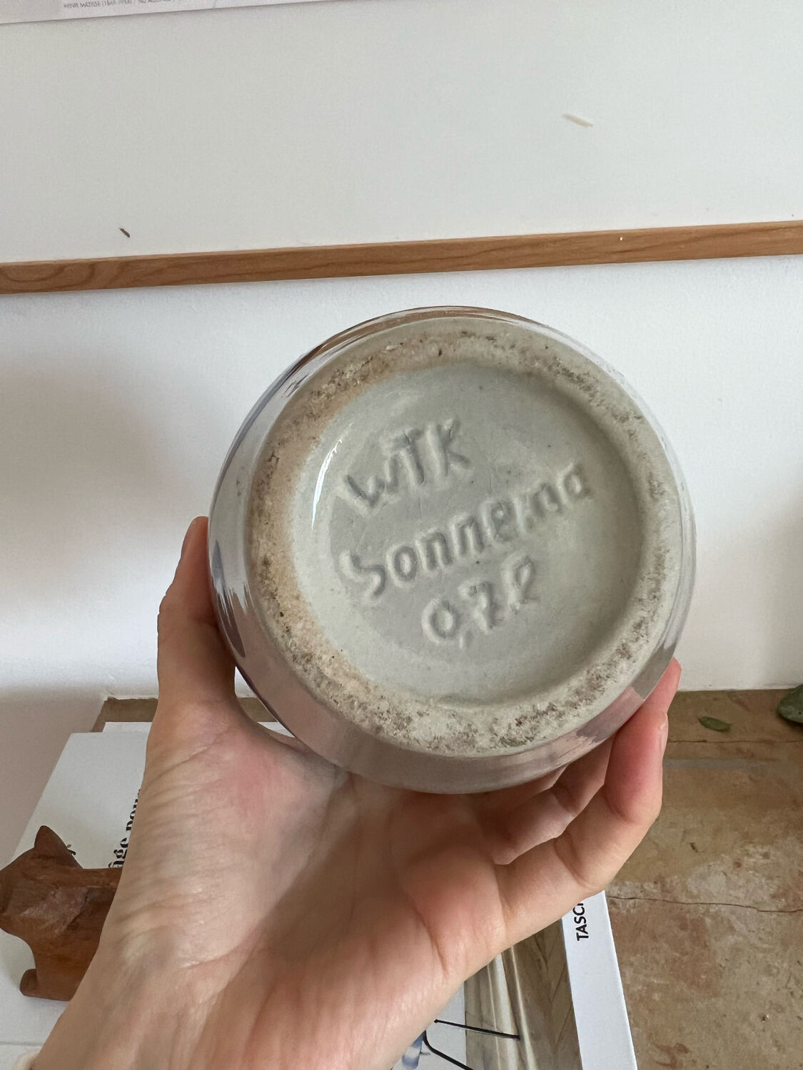 Soliflore or vintage painted vase