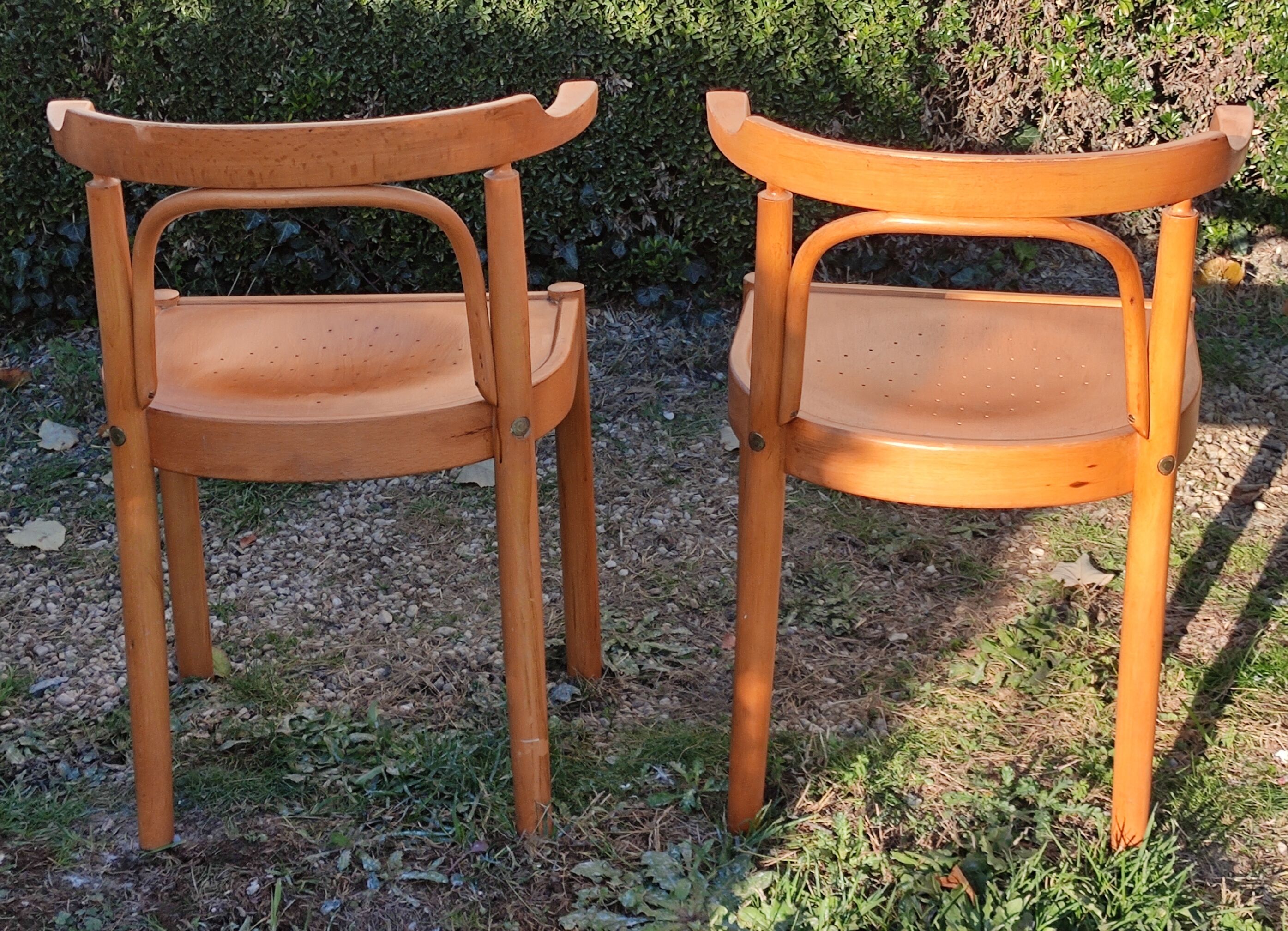 Series of 4 Baumann armchairs