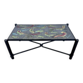 Jacques adnet and guidette carbonnel coffee table 1950