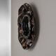 Miroir aux coquillages en grès émaillé