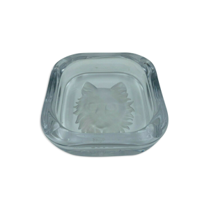 cendrier en cristal tete