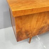 Bureau en noyer du milieu du siècle, années 1970, Tchécoslovaquie