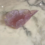 Empty pocket in rose quartz