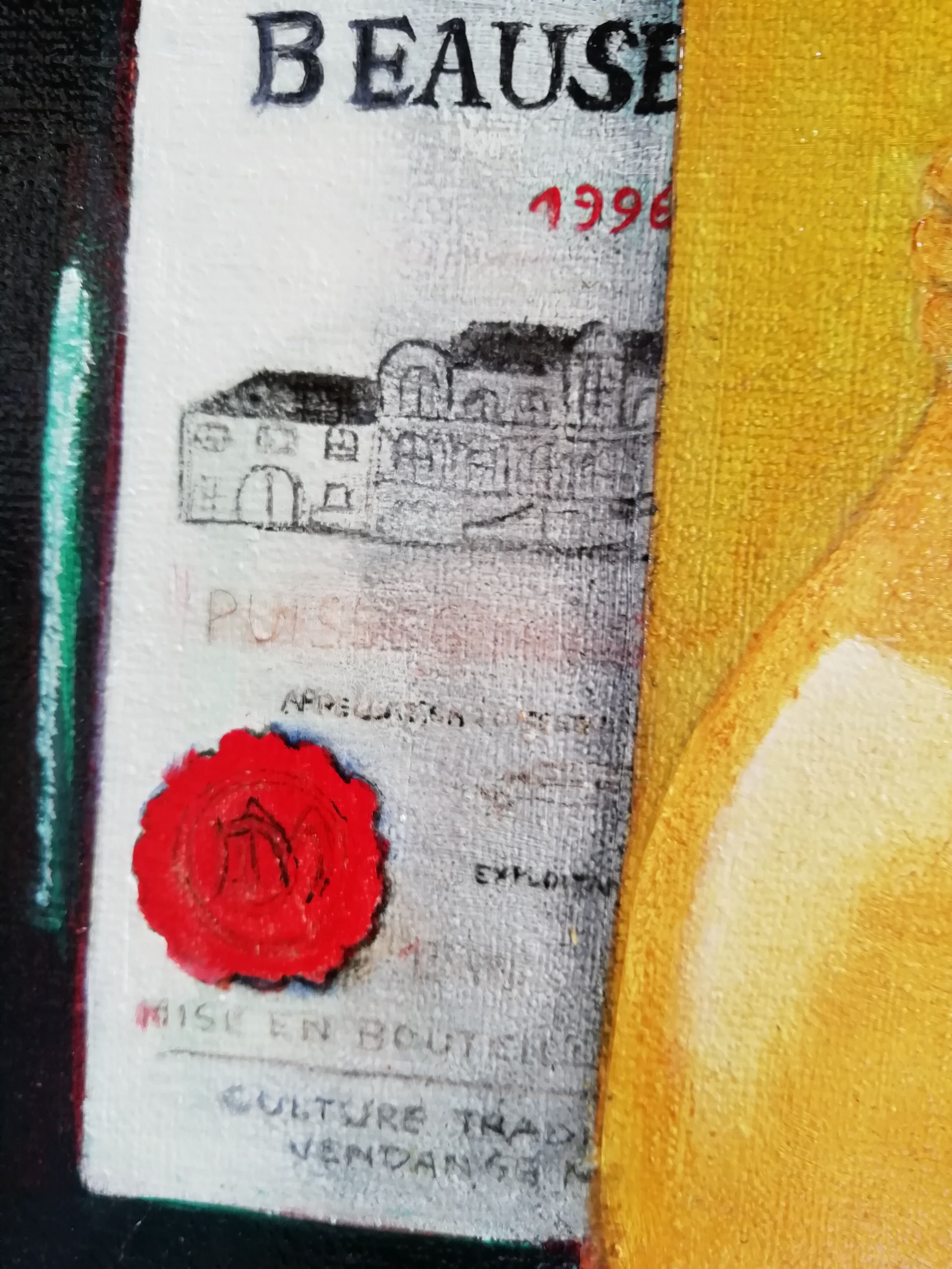 Oil on canvas still life