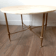 Table basse marbre et doré