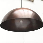 Mid-century copper dome pendant