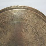 Art top oriental work solid brass vintage diameter 44 cm