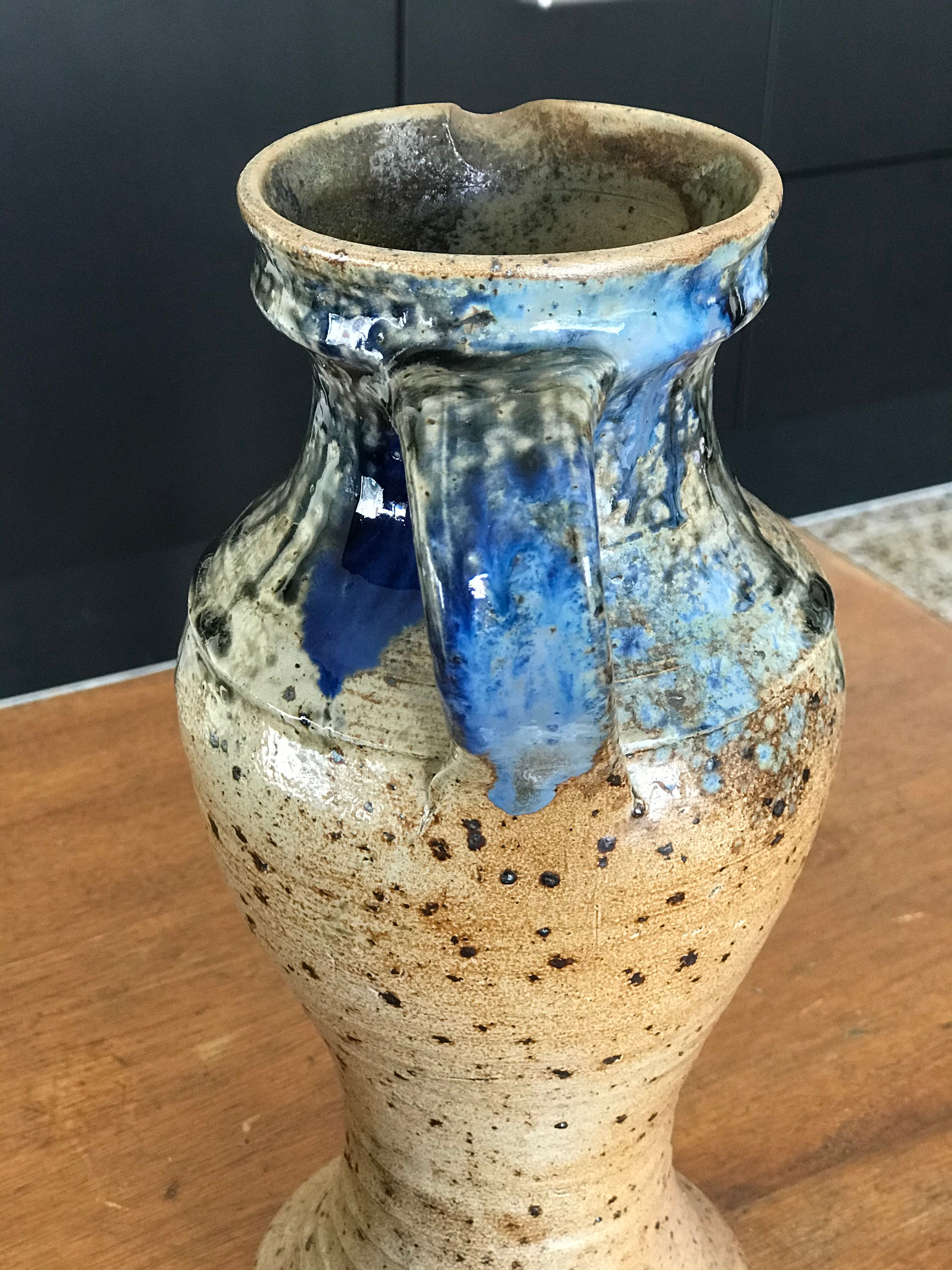 Glassed sandstone pitcher