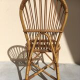 Chaise en rotin d'Audoux-Minnet
