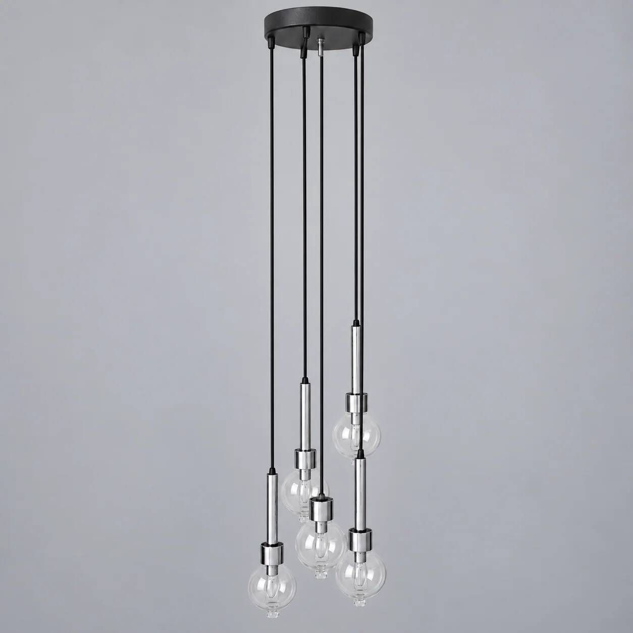 Abo Randers cascade 5 drop lamp for A/S Denmark 1970s
